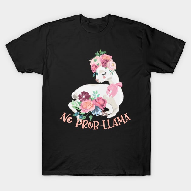 No Prob-Llama - Cute Alpaca T-Shirt by Animal Specials